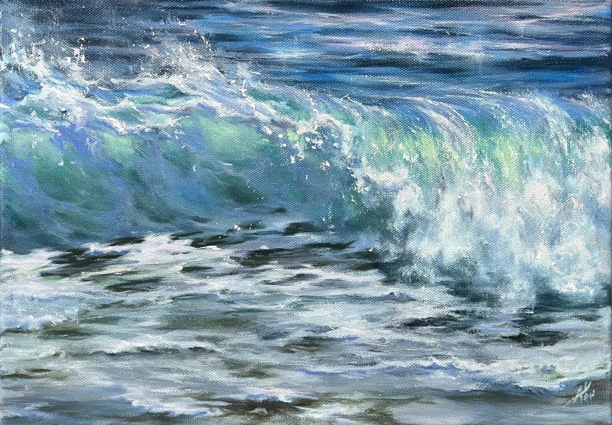 Springwave Oil painting by Alesia Yeremeyeva | Artfinder