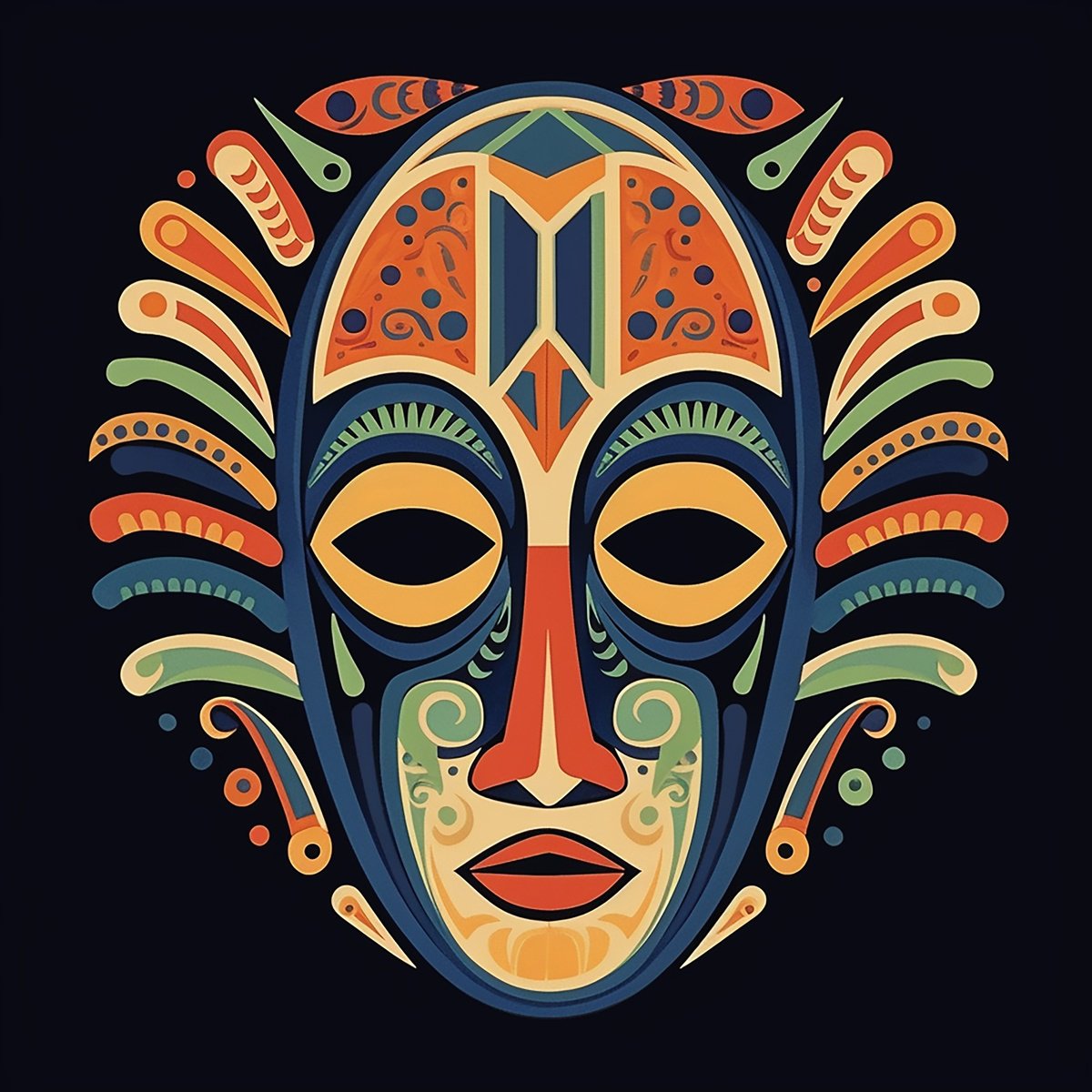 African mask by Kosta Morr