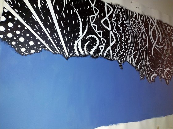 The Diamond sea #2  (218 x 84 cm)