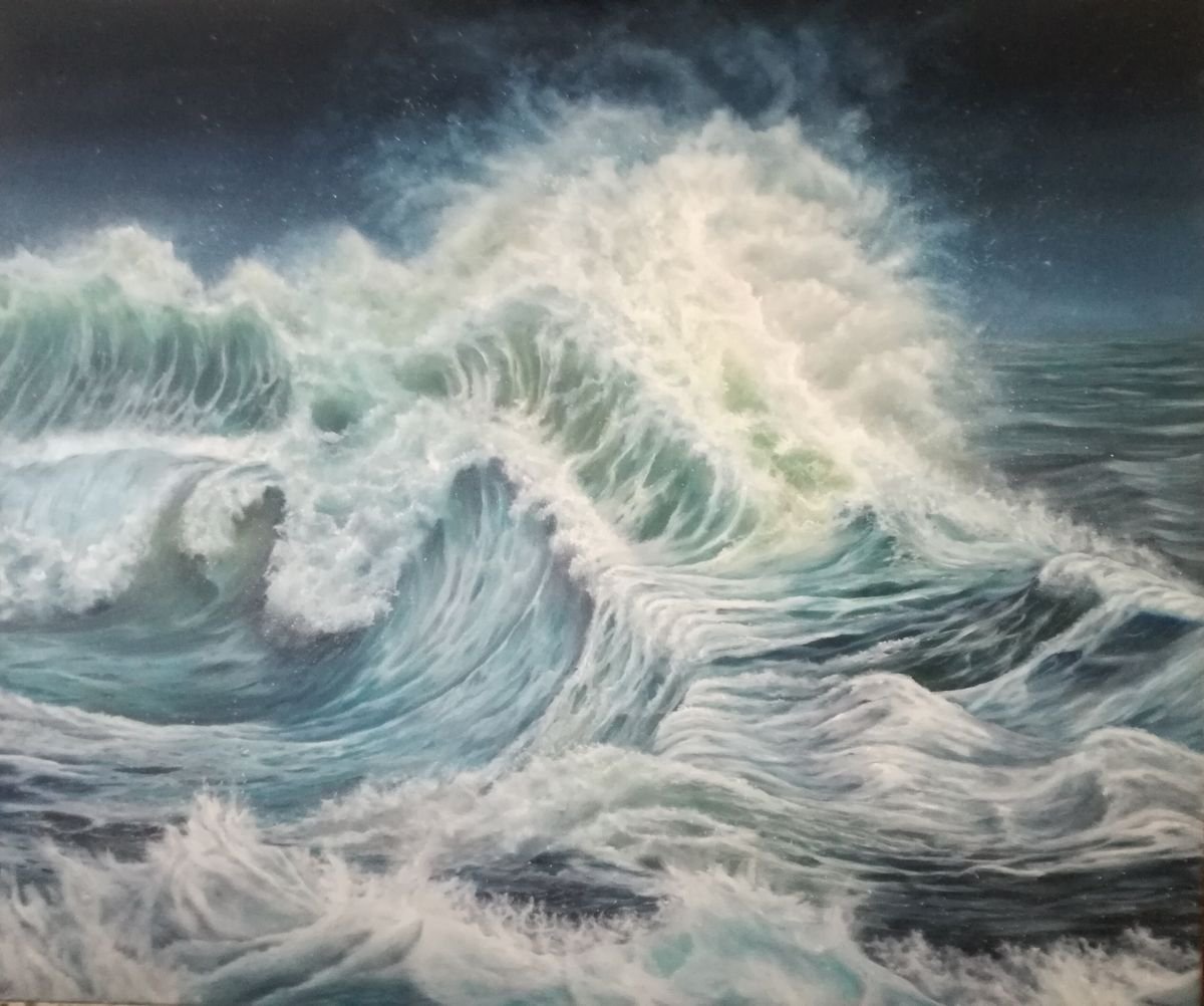 Travolgente passione, italian sea storm wave by Gianluca Cremonesi