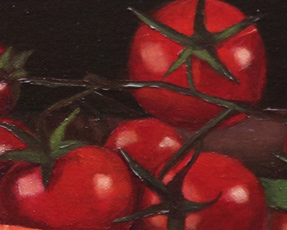 Raw salmon steaks still life