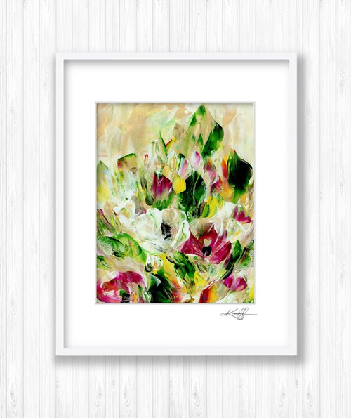 Tranquility Blooms 6 - Flower Painting by Kathy Morton Stanion by Kathy Morton Stanion