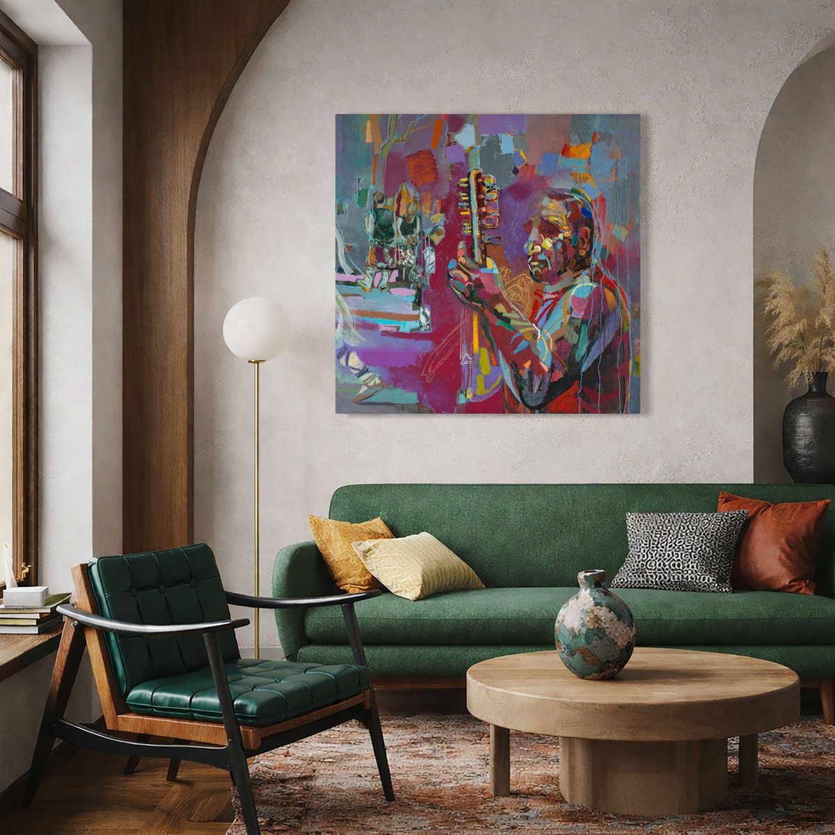 The Gadulka Player By Ivan Stoyanov, 39 X 39, Artwork For Sale On Artfinder