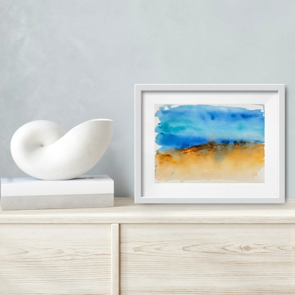 Expressive Watercolour , Sea Whispers By Jenny Tsoneva, 10 X 7, Artwork For Sale On Artfinder