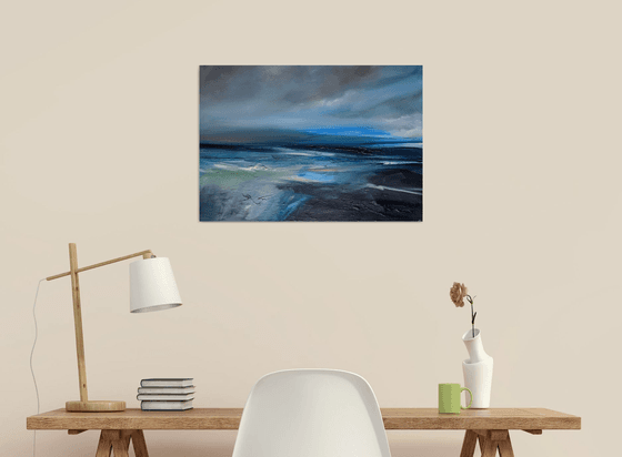 Abstract blue seascape