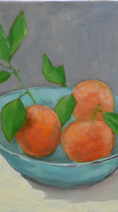Three mandarins by Elena Zapassky