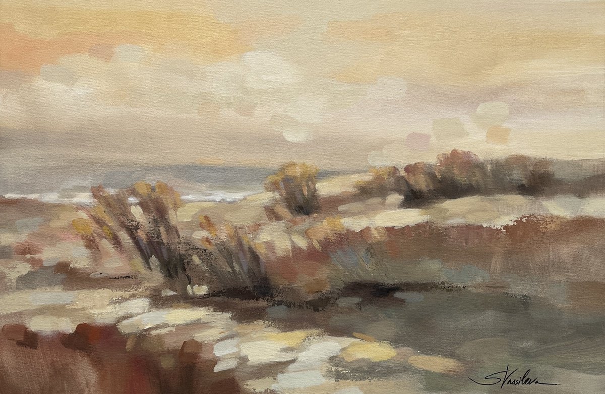  Golden Dunes By Silvia Vassileva, 30 X 20, Artwork For Sale On Artfinder