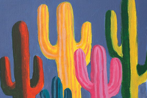 Colorful cacti