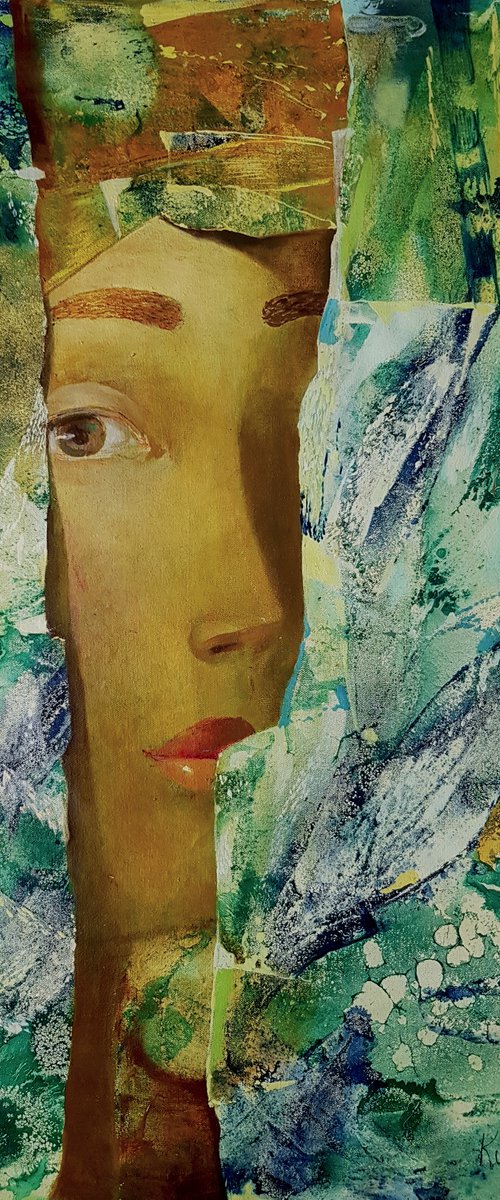 Canvas wall art, woman painting by Kate Kulish