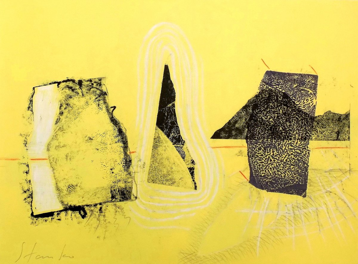 Abstract Drawing , Abstract Landscape-V By Stanislav Bojankov, 24 X 18, Artwork For Sale On Artfinder