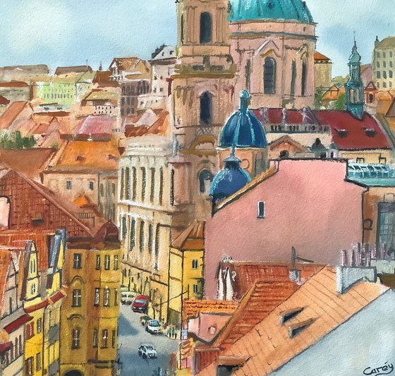 View across Prague
