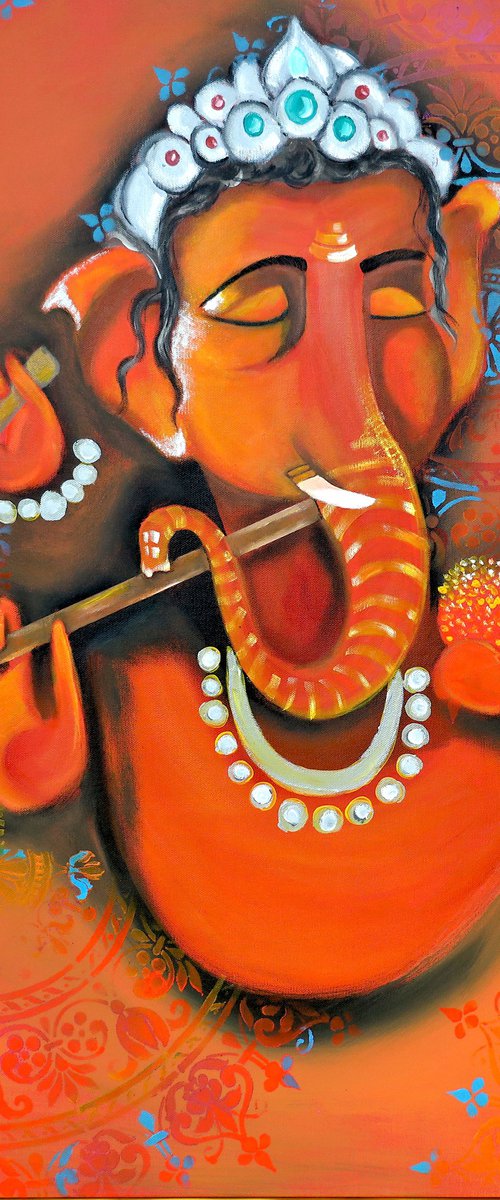 Ganesha by Poovi Art