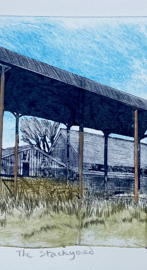 Stackyard (colour) by Drusilla  Cole