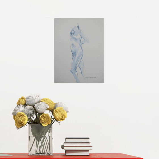standing male nude