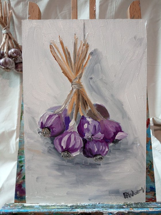 Garlic still life