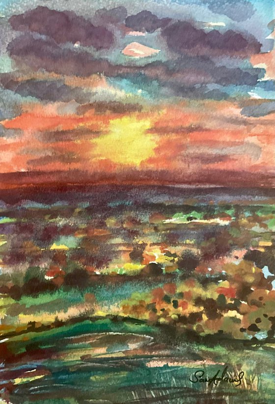 Blackmore Vale Sunset, Dorset