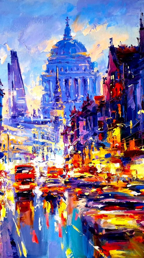 Abstract cityscape (London) by Andrej  Ostapchuk