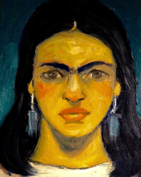 Frida Kahlo as a young girl