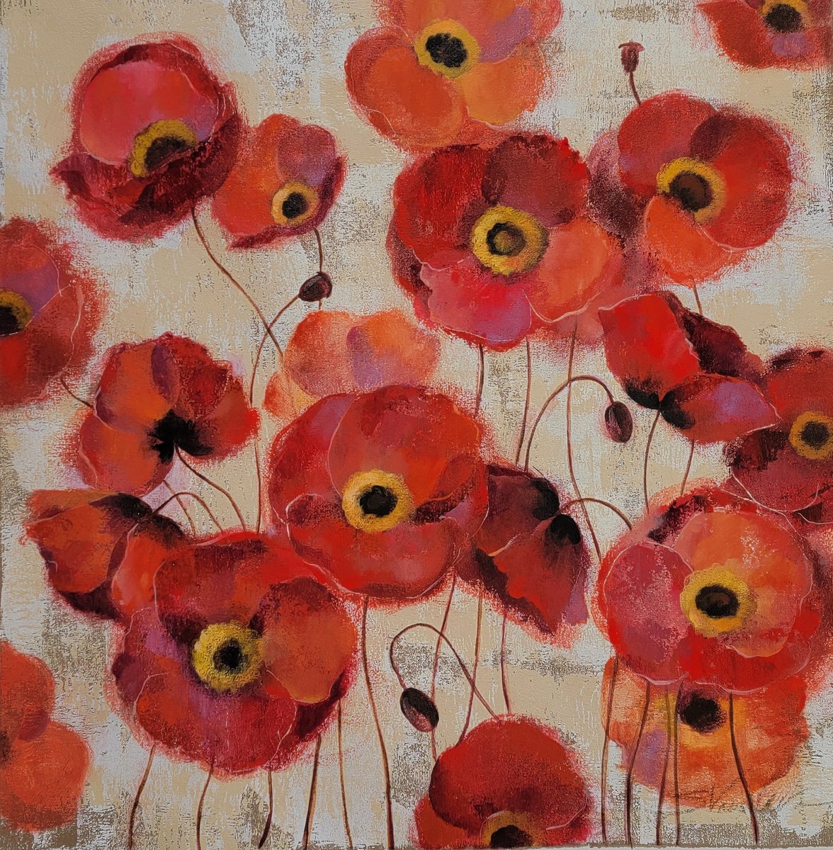 Bold Poppies by Silvia Vassileva
