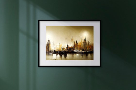 Digital Painting " Abstract London" v10