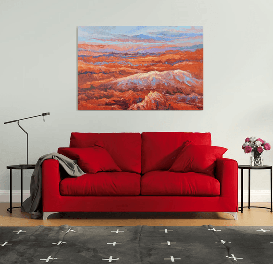 Red Hills  100x150cm.