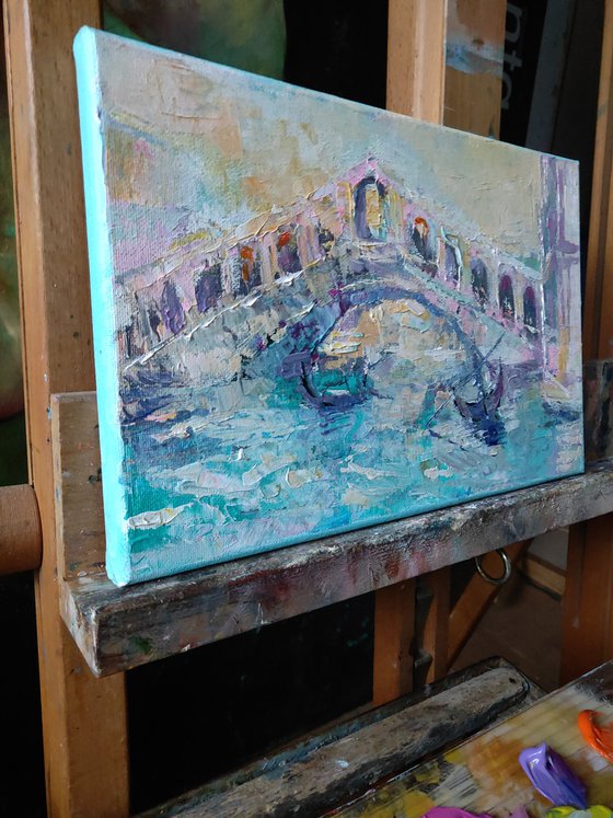 "Venice Bridge, Gondolier" by Olga Tsarkova