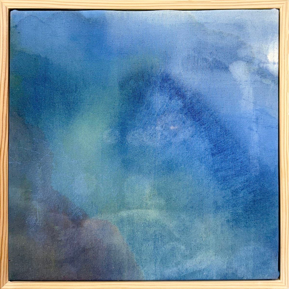 Organic Abstract Acrylic Painting By Melissa Mcgill, 13 X 13", My Nature, Original Artwork