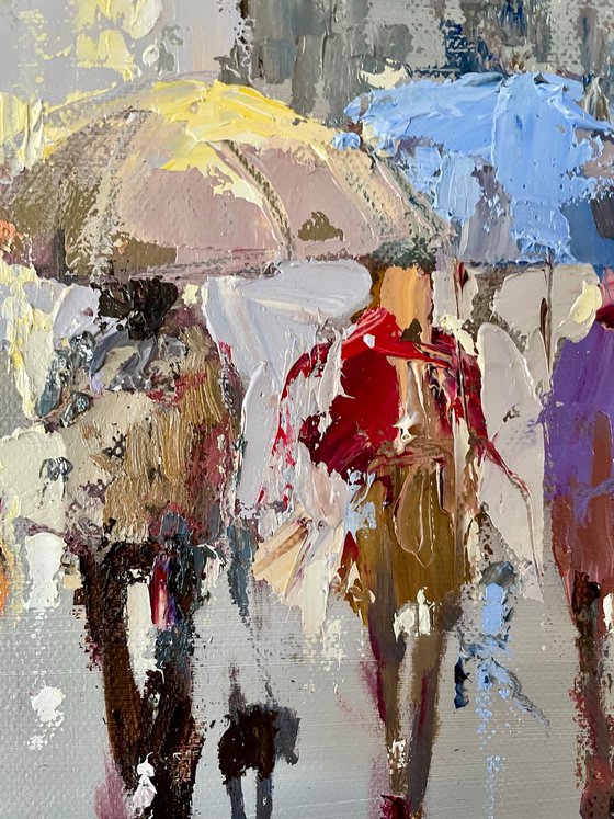 Quiet poetry under umbrellas