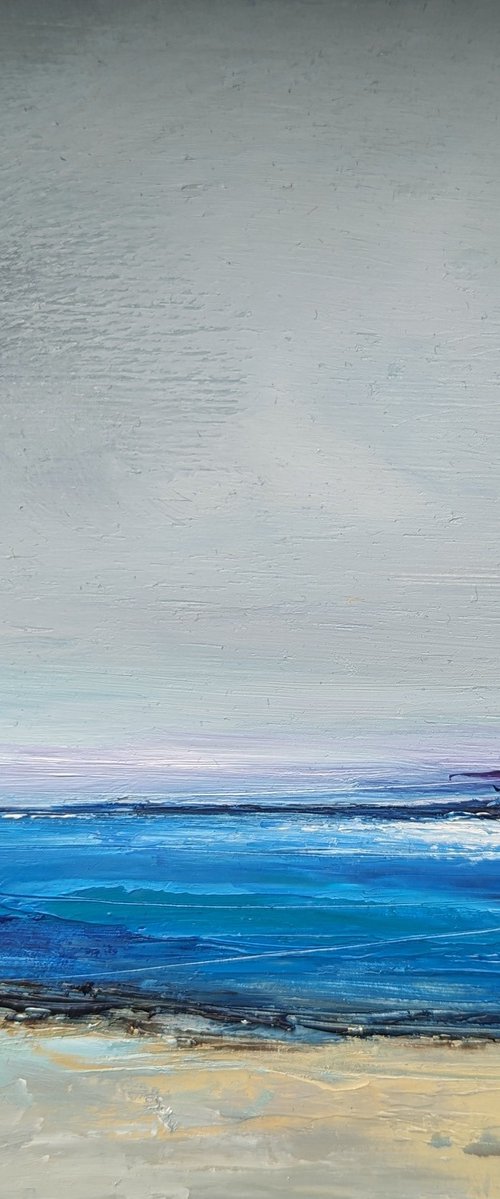 Miniature Blue Seascape by Jo Earl