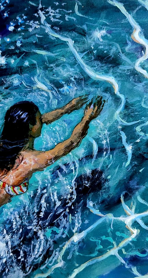 Girl swimming21 by Vishalandra Dakur