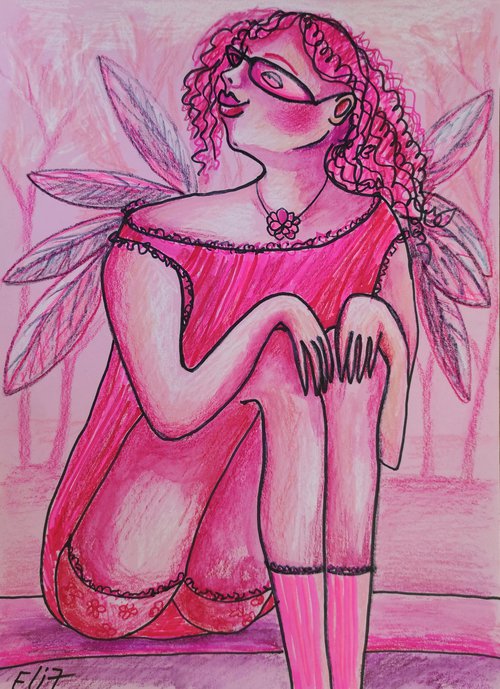 SWEET PINK ANGEL by Elisheva Nesis