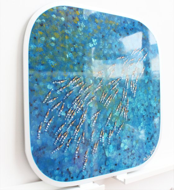 Swimmers 811 in Pigeon Island St Lucia´s epoxy resin sea