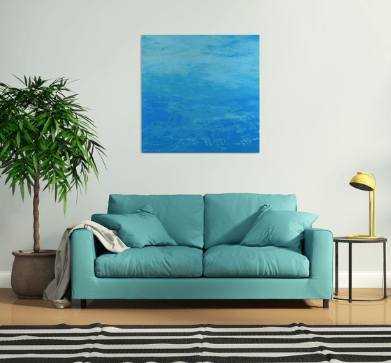 Deep Blue - Modern Abstract Expressionist Seascape