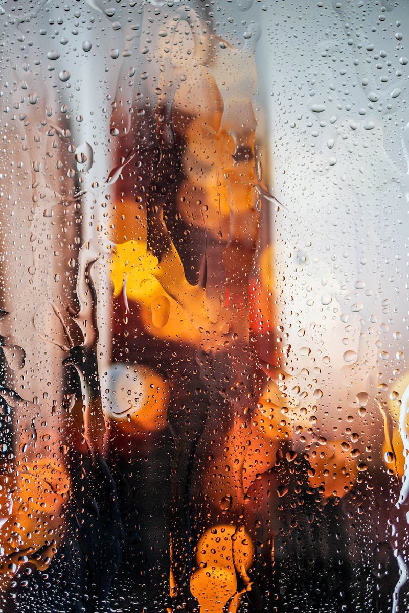 Abstract Cityscapes Photograph By Sven Pfrommer, 47 X 31", Rainy Days In Manila Ii, Original Artwork