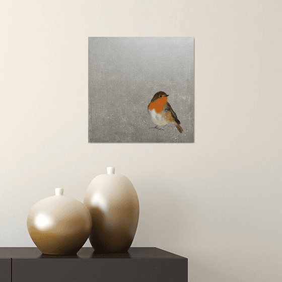 Little Robin ~ on silver