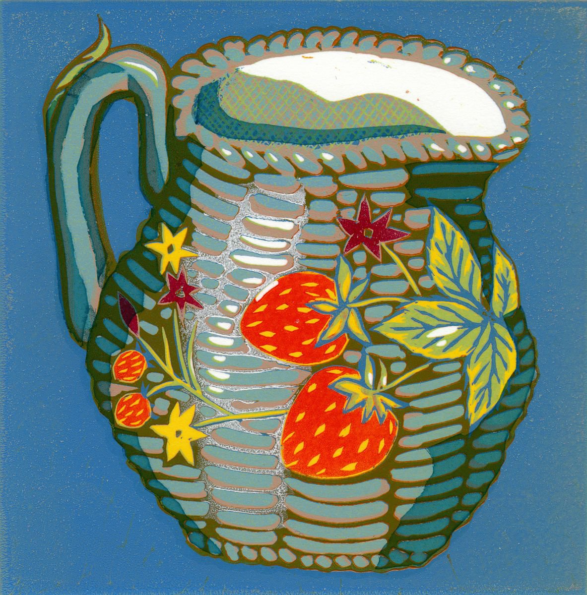 Strawberry Jug by Marian Carter
