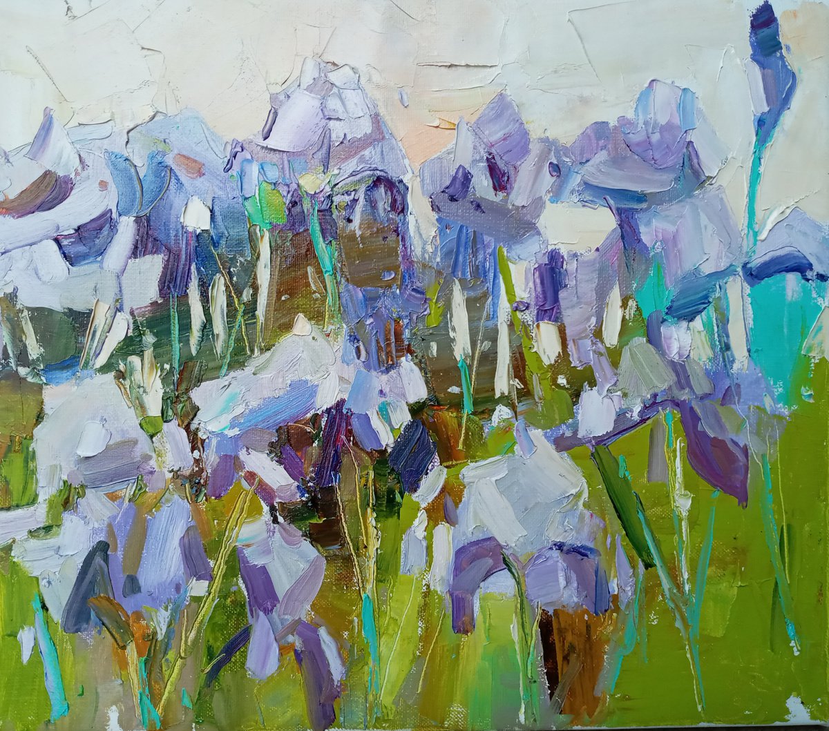  irises flowers  by Yehor Dulin