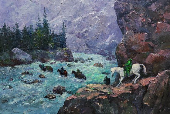 Dangerous Stream in the Mountains