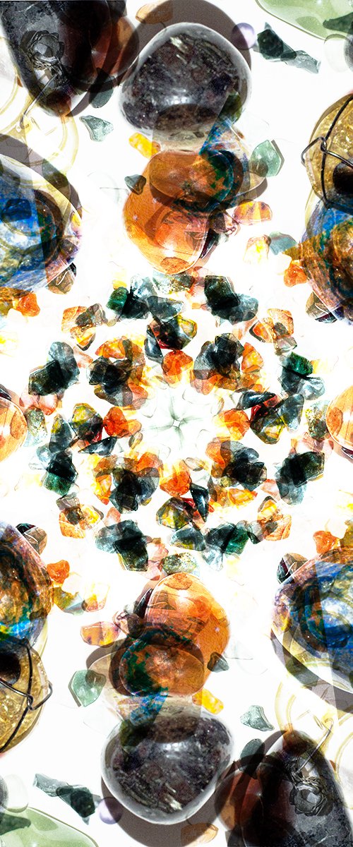 Kaleidoscope -Stones canvas print by Mathew Christodoulou