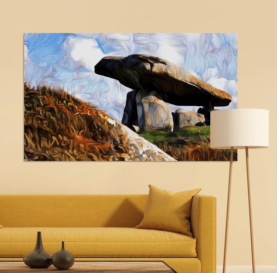 Dolmen - an abstract photo-impressionistic artwork