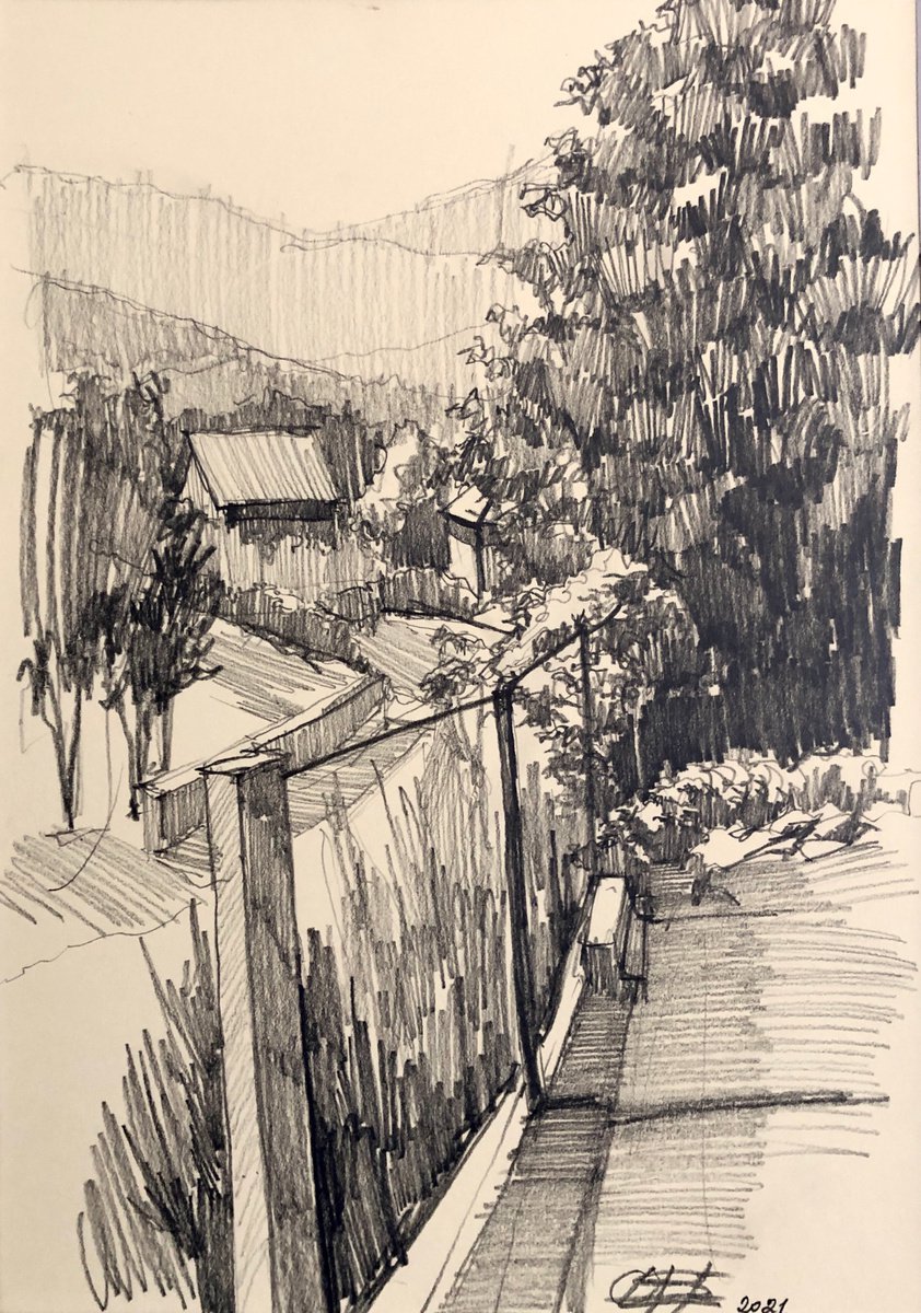 Town streets #1 by OLGA BELOBORODOVA