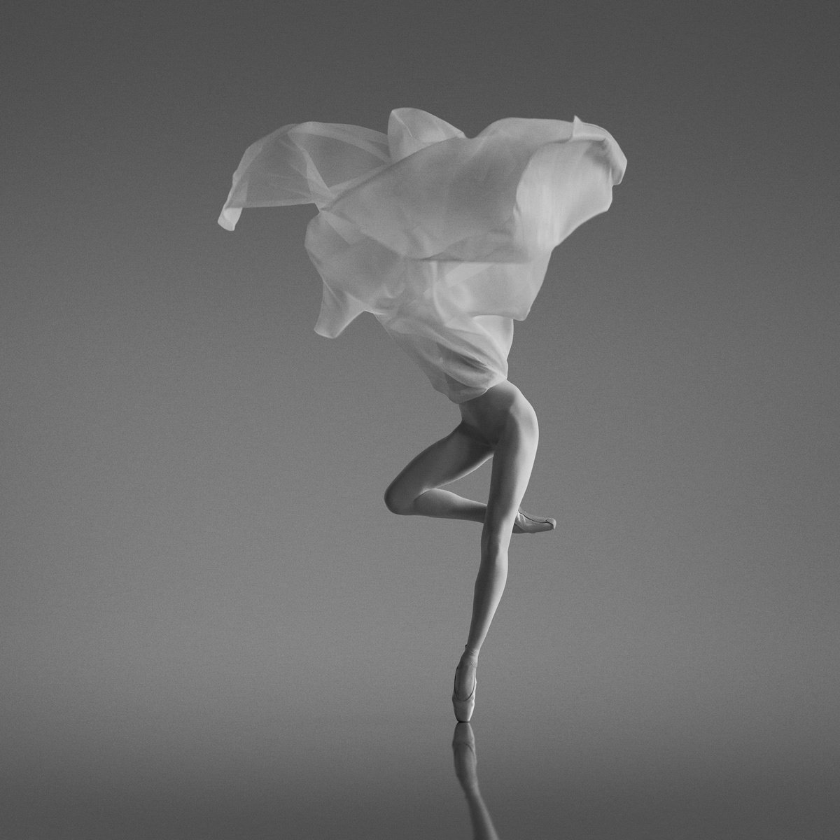 Expressive Portrait Photograph By Yevgeniy Repiashenko, 38 X 38", Lotus, Original Artwork