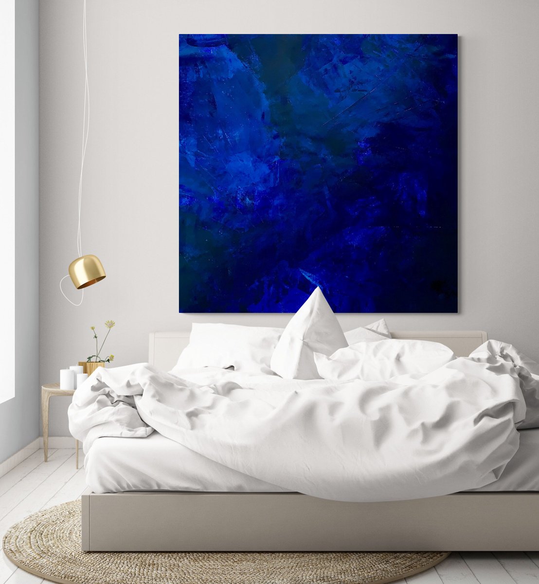  Beyond The Blue Sea No. 1424 By Anita Kaufmann, 55 X 55, Artwork For Sale On Artfinder