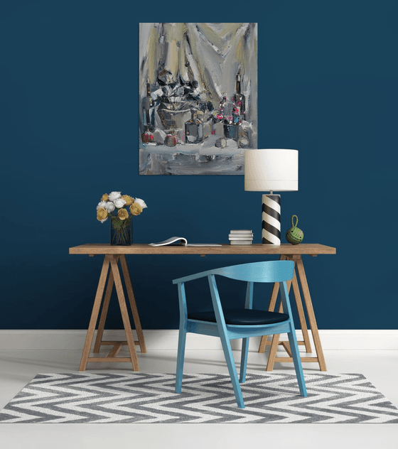 Silver Table, Crimson Fruit