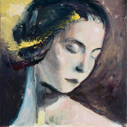 head of a woman (study) by Catalin Ilinca
