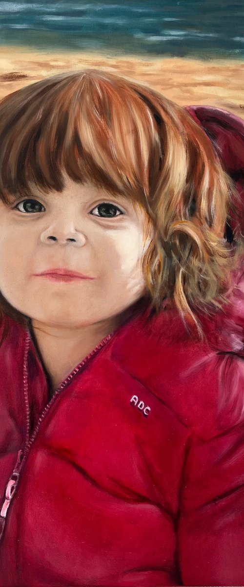 Puffer Jacket on the Shore by Angelo Di Carlo