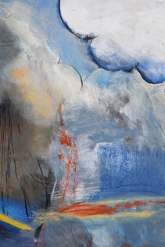 Landscape with Lake and Clouds