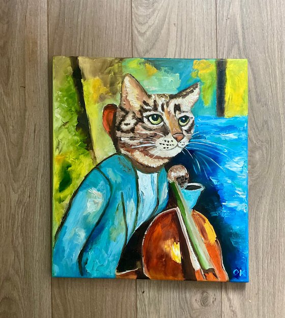 Cat Cellist, sounds and vision