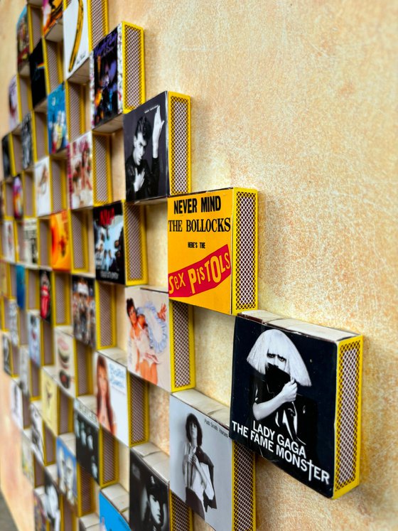 Vintage music matchboxes