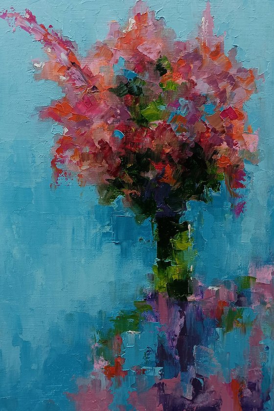 Abstract flowers for gift